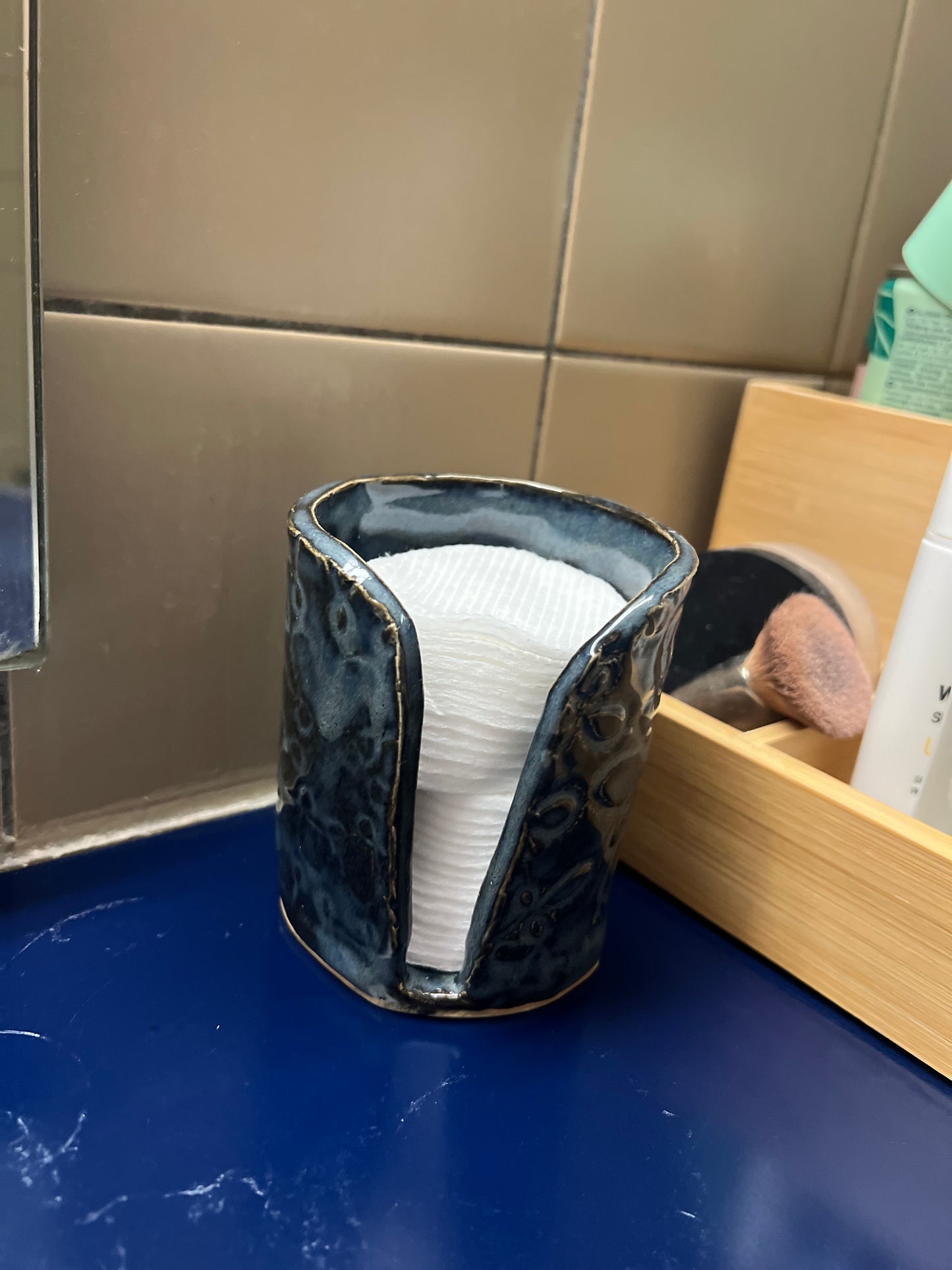Handgemachte Keramik-Wattepadhalter