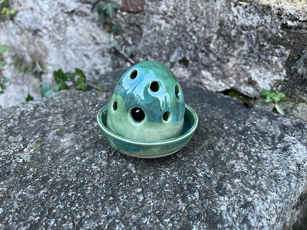 Handgemachte Keramik-Teelichtlaterne – CeramiLu
