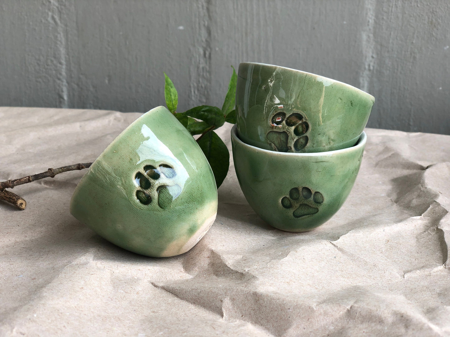 Ceramic Espresso Cup, Cat Paw