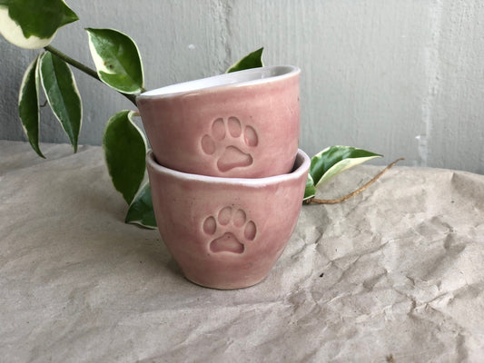 Ceramic Espresso Cup, Cat Paw