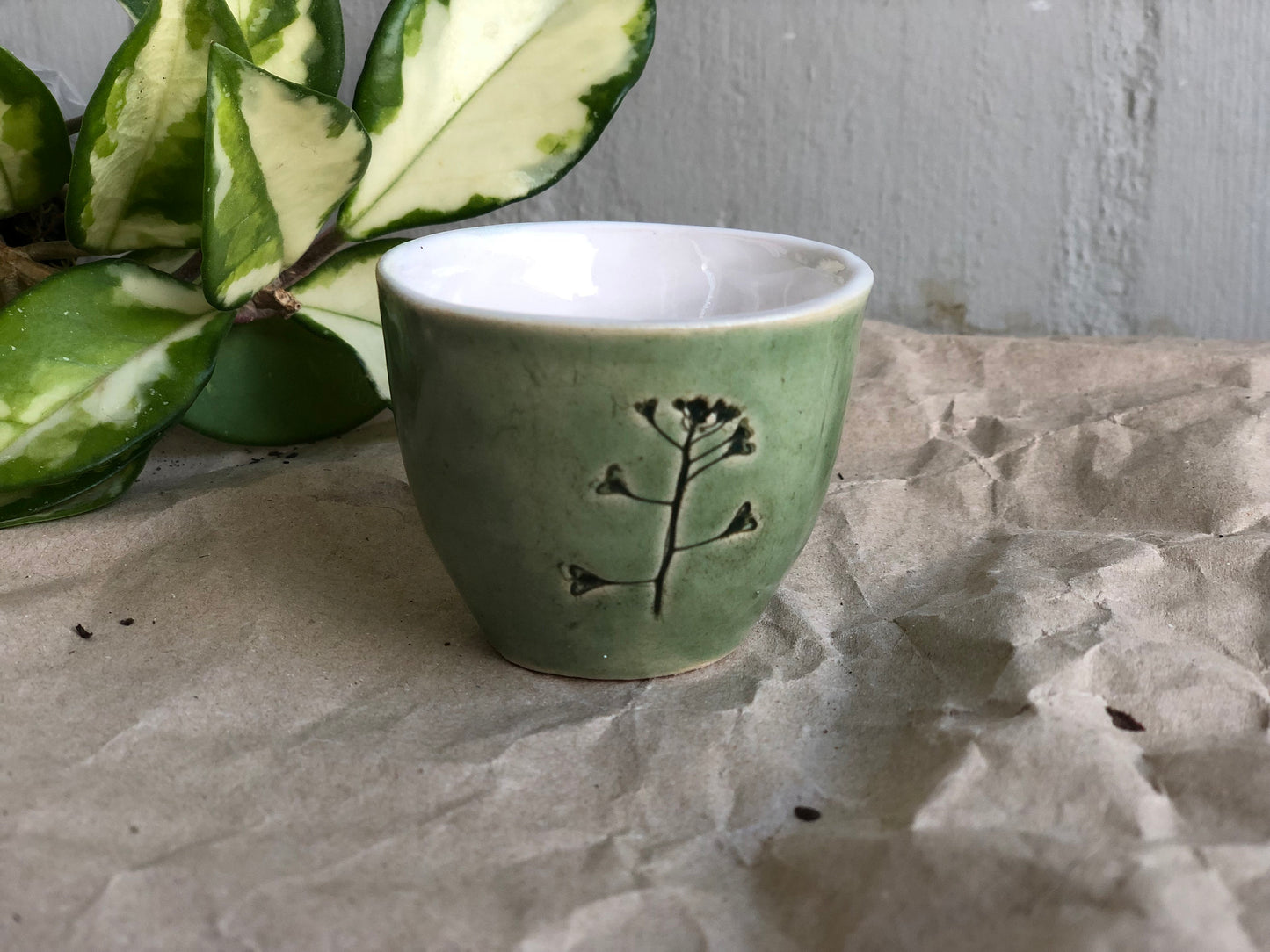 Botanical espresso cup