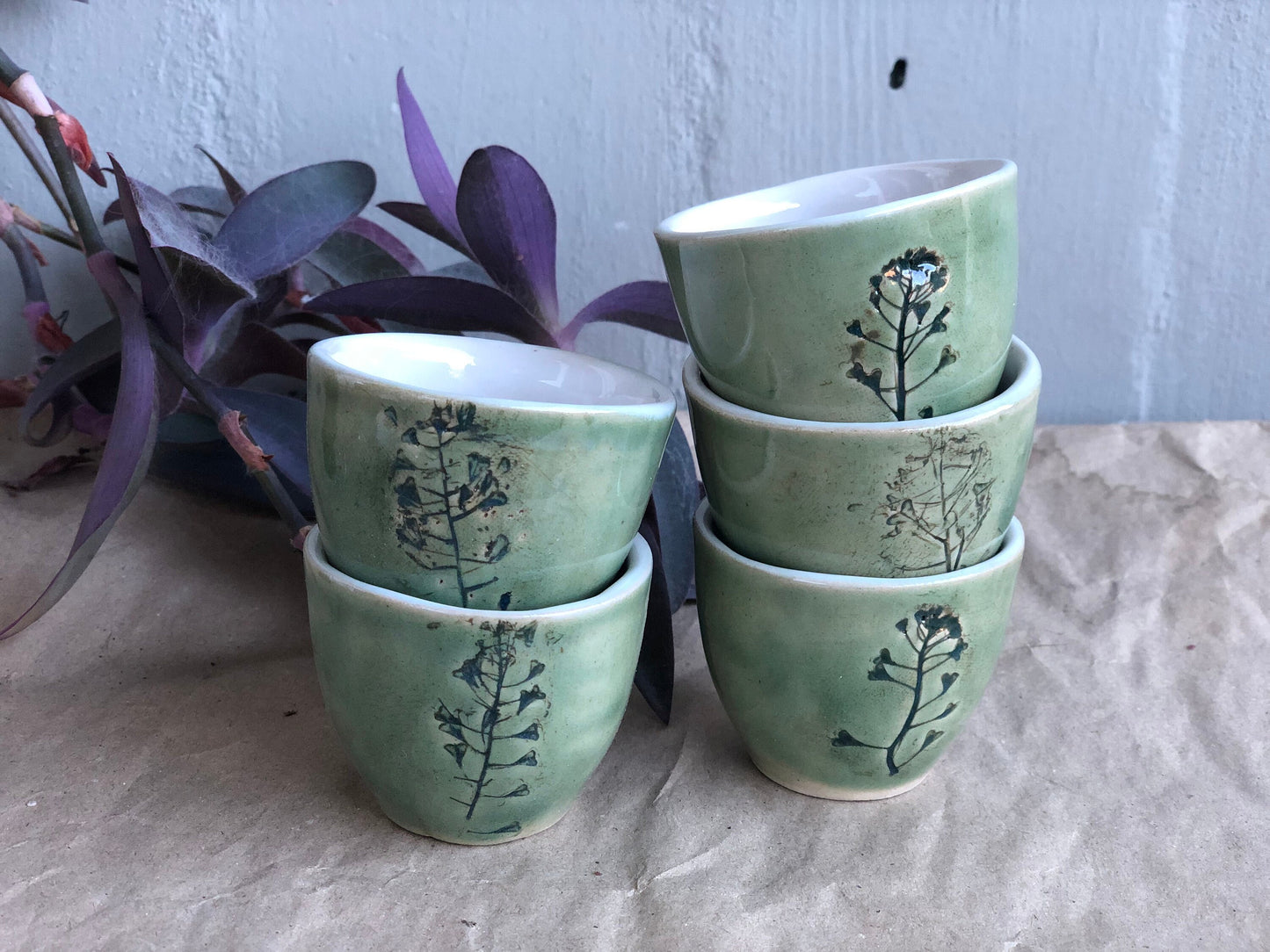 Botanical espresso cup