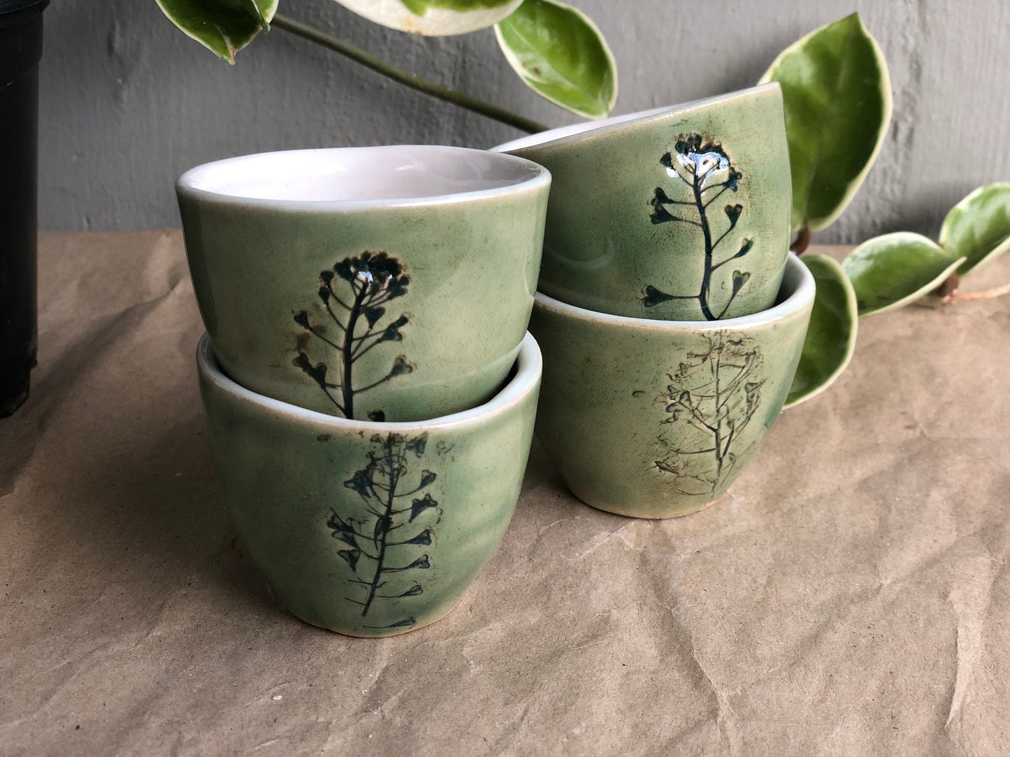 Botanical espresso cup