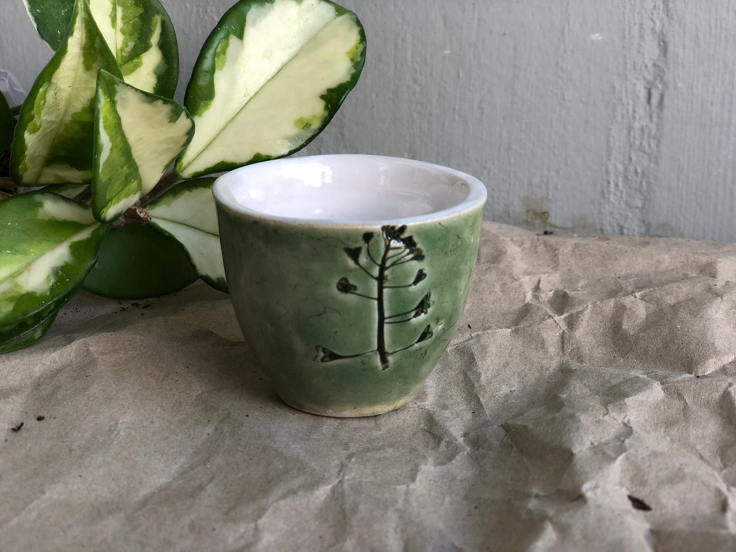 Botanical espresso cup