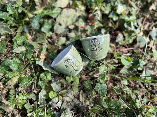 Botanical espresso cup