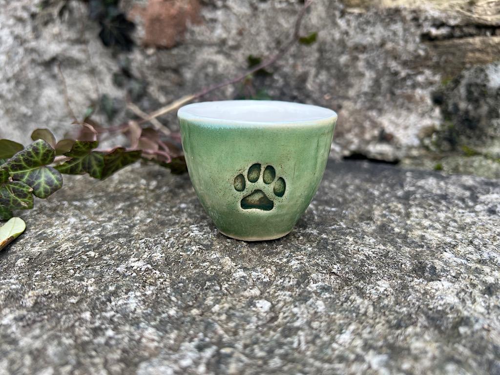 Ceramic Espresso Cup, Cat Paw