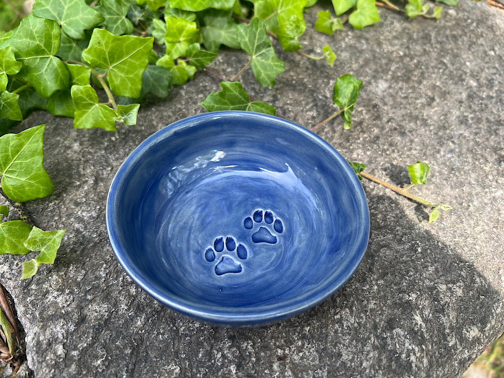 Handmade Ceramic Personalized Cat bowl - Stoneware with Name