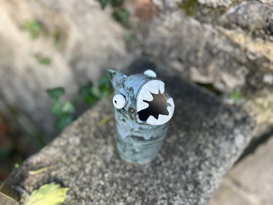 Shark vase