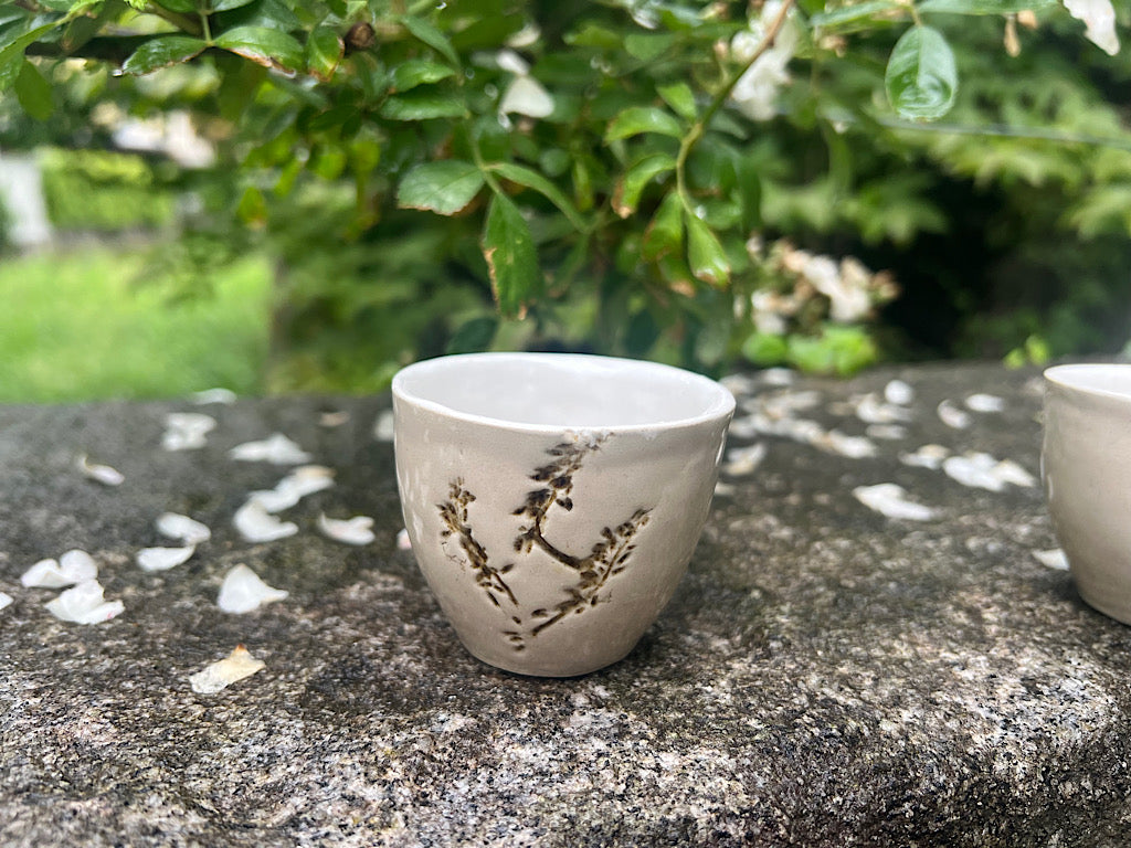 Espresso Cups Botanical set of 2