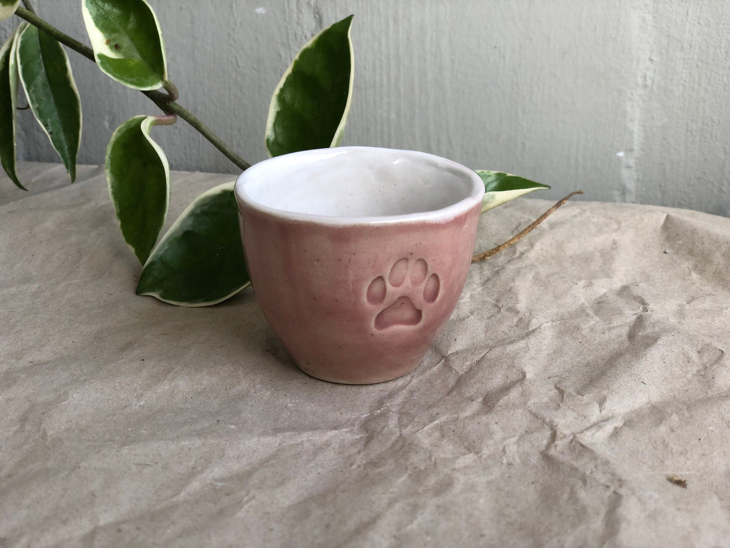 Ceramic Espresso Cup, Cat Paw