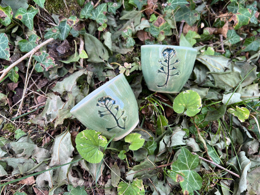 Botanical espresso cup